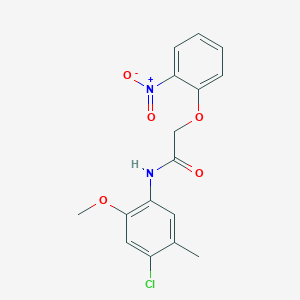 N-(4-chloro-2-methoxy-5-methylphenyl)-2-(2-nitrophenoxy)acetamide