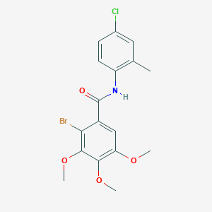 2-bromo-N-(4-chloro-2-methylphenyl)-3,4,5-trimethoxybenzamide