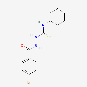 2-(4-bromobenzoyl)-N-cyclohexylhydrazinecarbothioamide