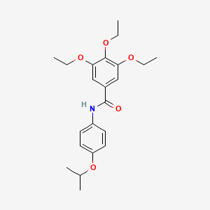 3,4,5-triethoxy-N-(4-propan-2-yloxyphenyl)benzamide