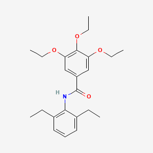 molecular formula C23H31NO4 B3585864 N-(2,6-diethylphenyl)-3,4,5-triethoxybenzamide 