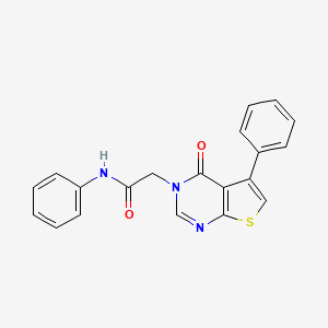 2-(4-oxo-5-phenylthieno[2,3-d]pyrimidin-3-yl)-N-phenylacetamide