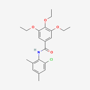 N-(2-chloro-4,6-dimethylphenyl)-3,4,5-triethoxybenzamide