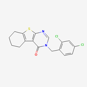 molecular formula C17H14Cl2N2OS B3585903 3-(2,4-dichlorobenzyl)-5,6,7,8-tetrahydro[1]benzothieno[2,3-d]pyrimidin-4(3H)-one 