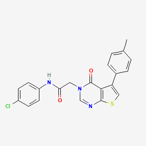 N-(4-chlorophenyl)-2-[5-(4-methylphenyl)-4-oxothieno[2,3-d]pyrimidin-3(4H)-yl]acetamide