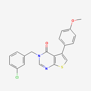 3-(3-chlorobenzyl)-5-(4-methoxyphenyl)thieno[2,3-d]pyrimidin-4(3H)-one