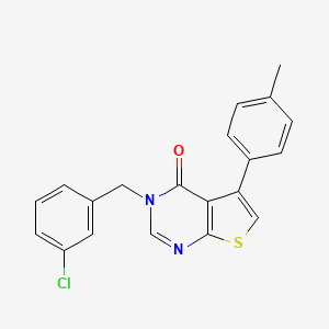 3-(3-chlorobenzyl)-5-(4-methylphenyl)thieno[2,3-d]pyrimidin-4(3H)-one