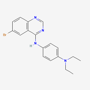 (6-bromo-4-quinazolinyl)[4-(diethylamino)phenyl]amine