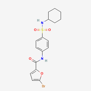 5-bromo-N-{4-[(cyclohexylamino)sulfonyl]phenyl}-2-furamide