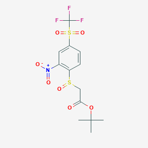 tert-butyl ({2-nitro-4-[(trifluoromethyl)sulfonyl]phenyl}sulfinyl)acetate