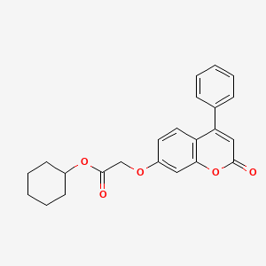 Cyclohexyl 2-(2-oxo-4-phenylchromen-7-yl)oxyacetate