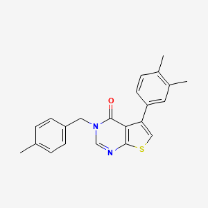 5-(3,4-Dimethylphenyl)-3-[(4-methylphenyl)methyl]thieno[2,3-d]pyrimidin-4-one