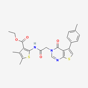 ethyl 4,5-dimethyl-2-({[5-(4-methylphenyl)-4-oxothieno[2,3-d]pyrimidin-3(4H)-yl]acetyl}amino)-3-thiophenecarboxylate