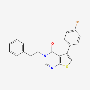 5-(4-Bromophenyl)-3-(2-phenylethyl)thieno[2,3-d]pyrimidin-4-one