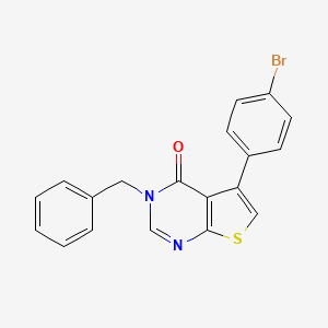 3-benzyl-5-(4-bromophenyl)thieno[2,3-d]pyrimidin-4(3H)-one