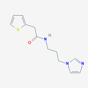 N-(3-imidazolylpropyl)-2-(2-thienyl)acetamide