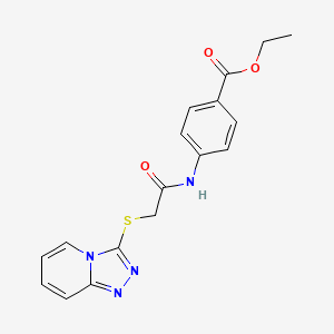 ethyl 4-{[([1,2,4]triazolo[4,3-a]pyridin-3-ylthio)acetyl]amino}benzoate