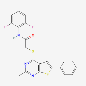 Acetamide, N-(2,6-difluorophenyl)-2-[(2-methyl-6-phenylthieno[2,3-d]pyrimidin-4-yl)thio]-