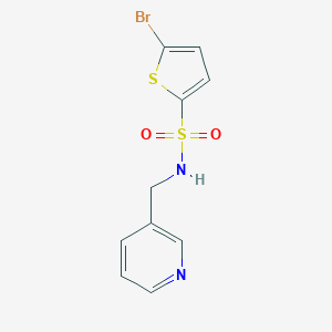 molecular formula C10H9BrN2O2S2 B358612 5-bromo-N-(3-pyridinylmethyl)-2-thiophenesulfonamide CAS No. 577761-31-0