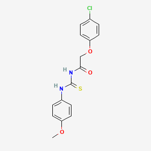 2-(4-chlorophenoxy)-N-{[(4-methoxyphenyl)amino]carbonothioyl}acetamide