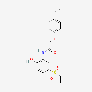 2-(4-ethylphenoxy)-N-[5-(ethylsulfonyl)-2-hydroxyphenyl]acetamide