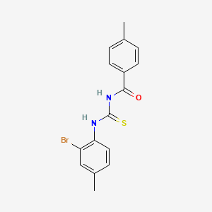 N-{[(2-bromo-4-methylphenyl)amino]carbonothioyl}-4-methylbenzamide