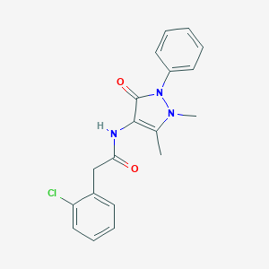2-(2-chlorophenyl)-N-(1,5-dimethyl-3-oxo-2-phenyl-2,3-dihydro-1H-pyrazol-4-yl)acetamide