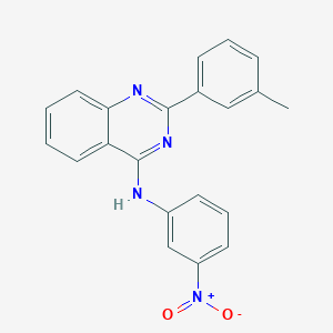 2-(3-methylphenyl)-N-(3-nitrophenyl)quinazolin-4-amine