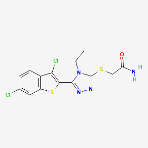 molecular formula C14H12Cl2N4OS2 B3586158 MFCD03847623 