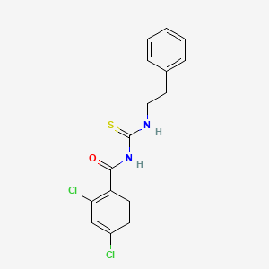 2,4-dichloro-N-{[(2-phenylethyl)amino]carbonothioyl}benzamide