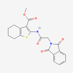 methyl 2-[2-(1,3-dioxo-2,3-dihydro-1H-isoindol-2-yl)acetamido]-4,5,6,7-tetrahydro-1-benzothiophene-3-carboxylate