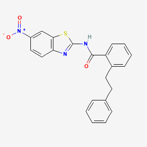 N-(6-nitro-1,3-benzothiazol-2-yl)-2-(2-phenylethyl)benzamide