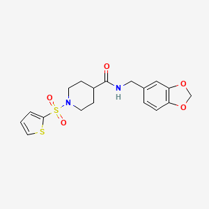 N-piperonyl-1-(2-thienylsulfonyl)isonipecotamide