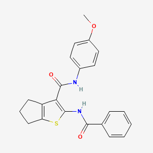 2-(benzoylamino)-N-(4-methoxyphenyl)-5,6-dihydro-4H-cyclopenta[b]thiophene-3-carboxamide