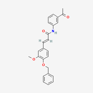 N-(3-acetylphenyl)-3-[4-(benzyloxy)-3-methoxyphenyl]acrylamide