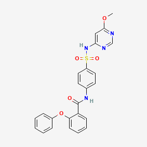 N-[4-[(6-methoxypyrimidin-4-yl)sulfamoyl]phenyl]-2-phenoxybenzamide