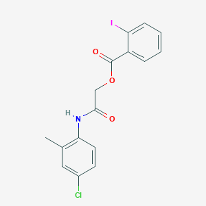 2-[(4-chloro-2-methylphenyl)amino]-2-oxoethyl 2-iodobenzoate