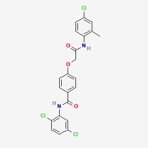 4-[2-(4-chloro-2-methylanilino)-2-oxoethoxy]-N-(2,5-dichlorophenyl)benzamide