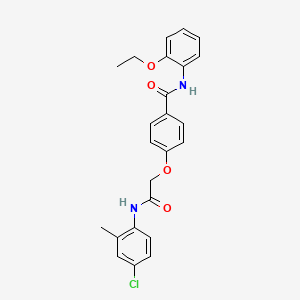 4-{2-[(4-chloro-2-methylphenyl)amino]-2-oxoethoxy}-N-(2-ethoxyphenyl)benzamide