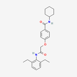 N-cyclohexyl-4-[2-(2,6-diethylanilino)-2-oxoethoxy]benzamide