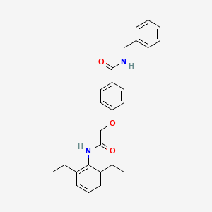 N-benzyl-4-{2-[(2,6-diethylphenyl)amino]-2-oxoethoxy}benzamide