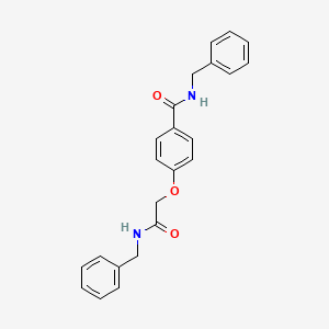 molecular formula C23H22N2O3 B3586481 N-benzyl-4-[2-(benzylamino)-2-oxoethoxy]benzamide 