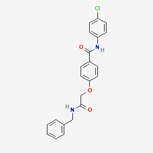 4-[2-(benzylamino)-2-oxoethoxy]-N-(4-chlorophenyl)benzamide