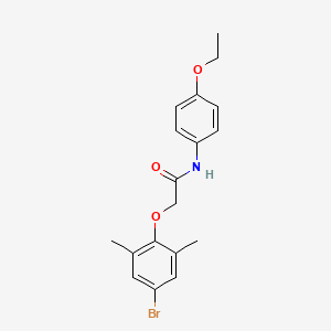 molecular formula C18H20BrNO3 B3586524 2-(4-bromo-2,6-dimethylphenoxy)-N-(4-ethoxyphenyl)acetamide 