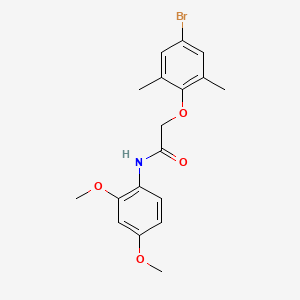 molecular formula C18H20BrNO4 B3586529 2-(4-bromo-2,6-dimethylphenoxy)-N-(2,4-dimethoxyphenyl)acetamide 