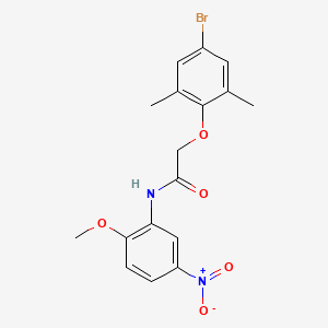 2-(4-bromo-2,6-dimethylphenoxy)-N-(2-methoxy-5-nitrophenyl)acetamide