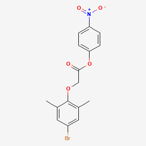 molecular formula C16H14BrNO5 B3586564 4-nitrophenyl (4-bromo-2,6-dimethylphenoxy)acetate 