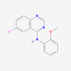 molecular formula C15H12IN3O B3586568 6-iodo-N-(2-methoxyphenyl)-4-quinazolinamine 