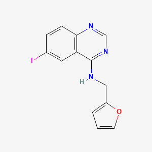 N-(furan-2-ylmethyl)-6-iodoquinazolin-4-amine