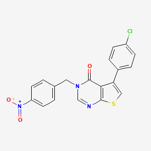 5-(4-chlorophenyl)-3-(4-nitrobenzyl)thieno[2,3-d]pyrimidin-4(3H)-one